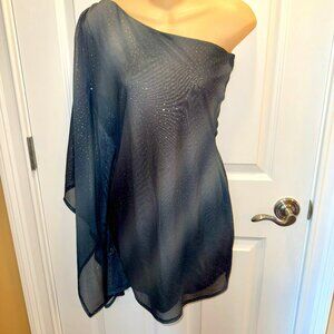 Sparkly Blue/Gray Ombre Cocktail Party Dress Small